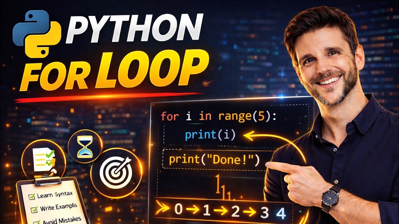 Python For Loop Explained in 10 Minutes! (Step-by-Step Guide) Part 1 #learnpython #forloop 