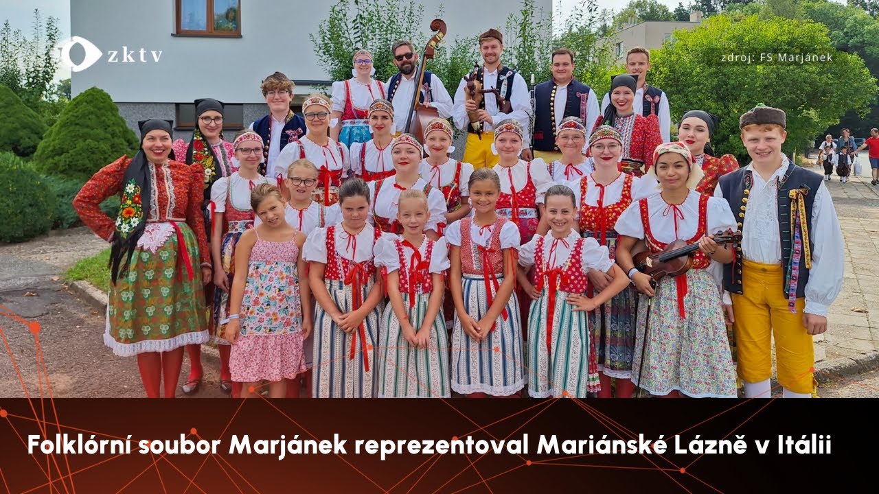 Folklórní soubor Marjánek reprezentoval Mariánské Lázně v Itálii