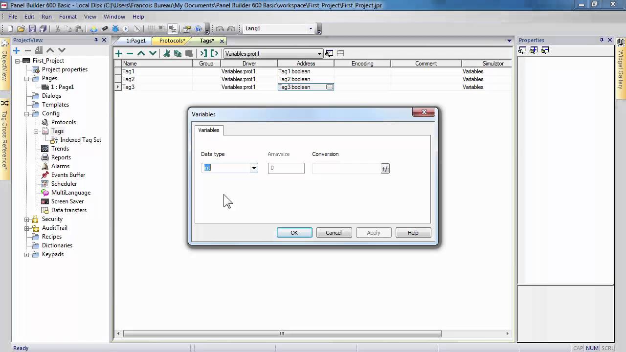 ABB CP600-eCo - First project example