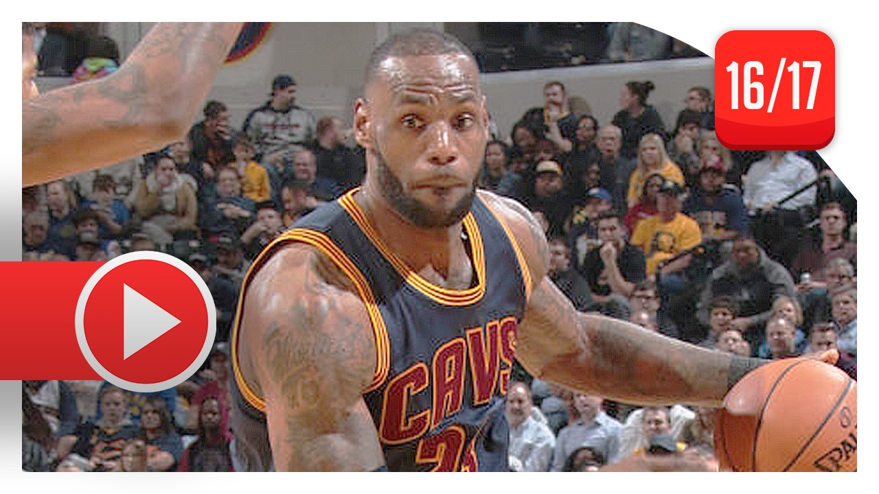 LeBron James Full Highlights vs Pacers (2017.02.08) - 25 Pts, 9 Ast