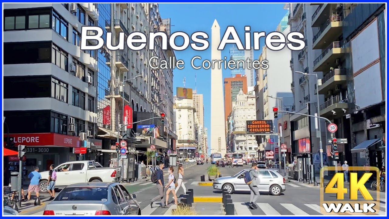 【4K】WALK Buenos Aires BA Travel channel ARGENTINA 4K video