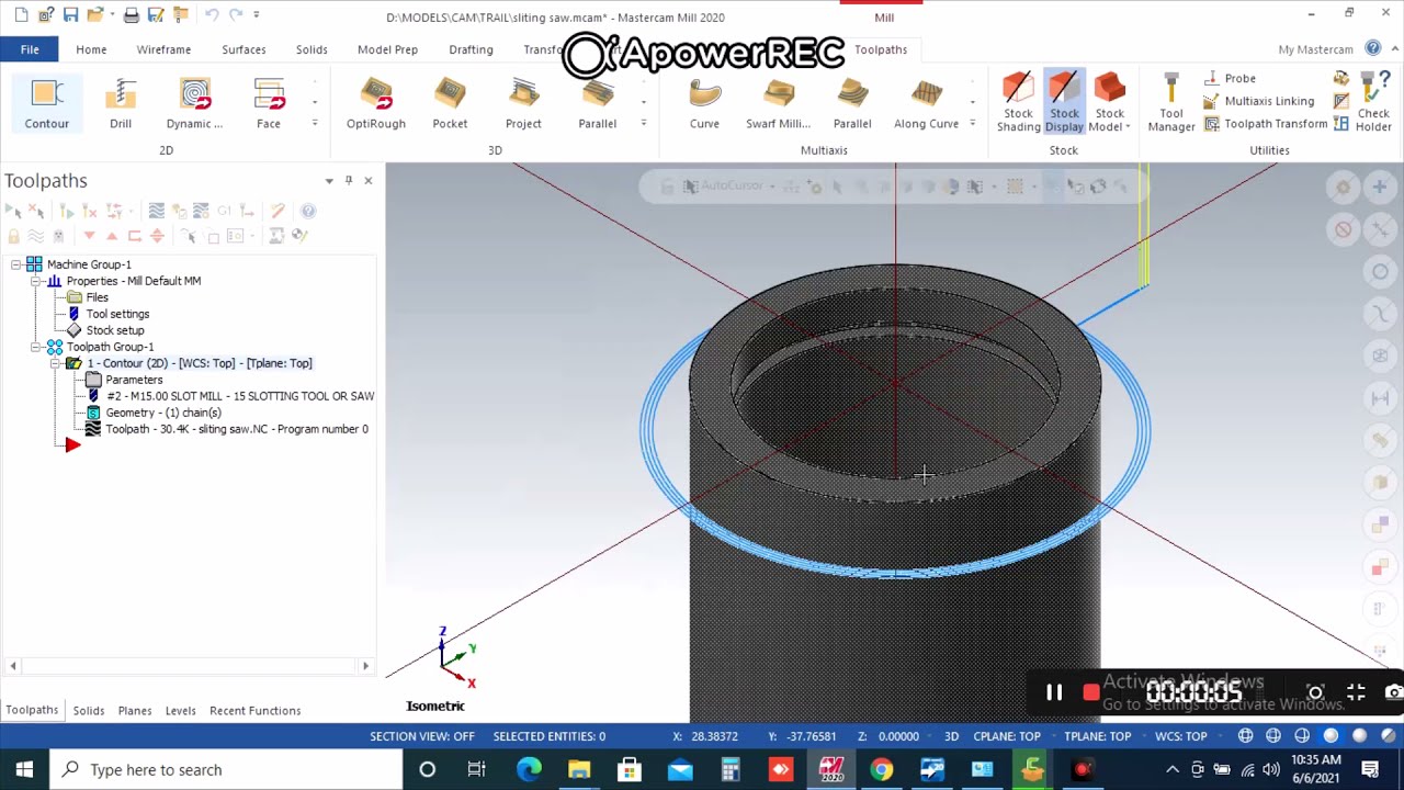 Mastercam 2020 Undercut Machining