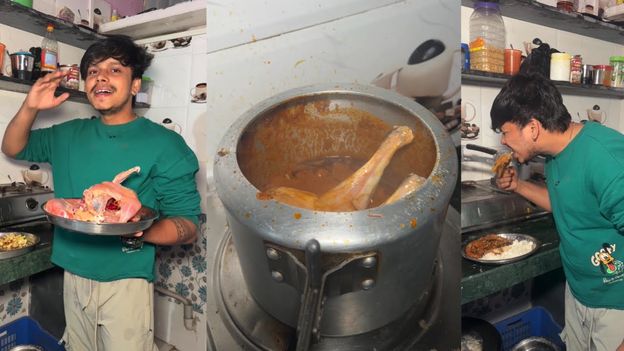 Desi murgi manaya aaj 😍