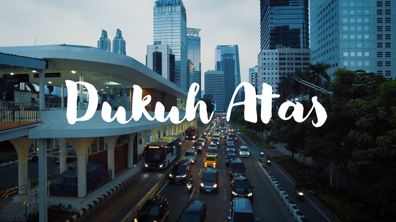 4K | Evening walk around Jalan Jenderal Sudirman