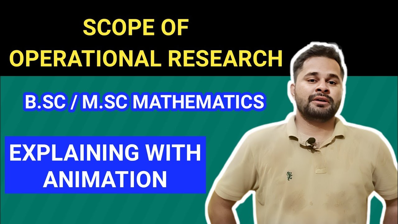 Scope of operation research in Hindi | Definition of OR | #operationresearch #msc #Bsc #Mathematics