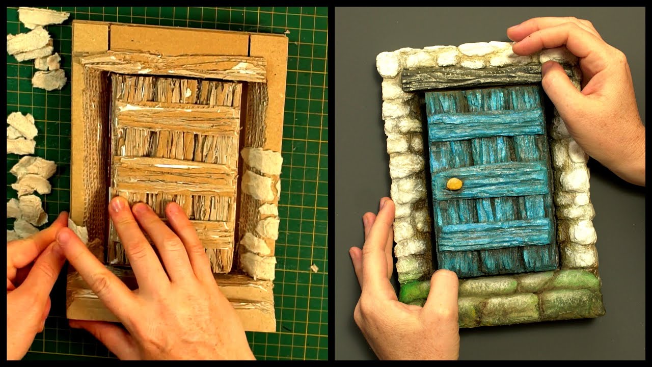 ❣DIY Fairy Door Notebook Using Cardboard❣