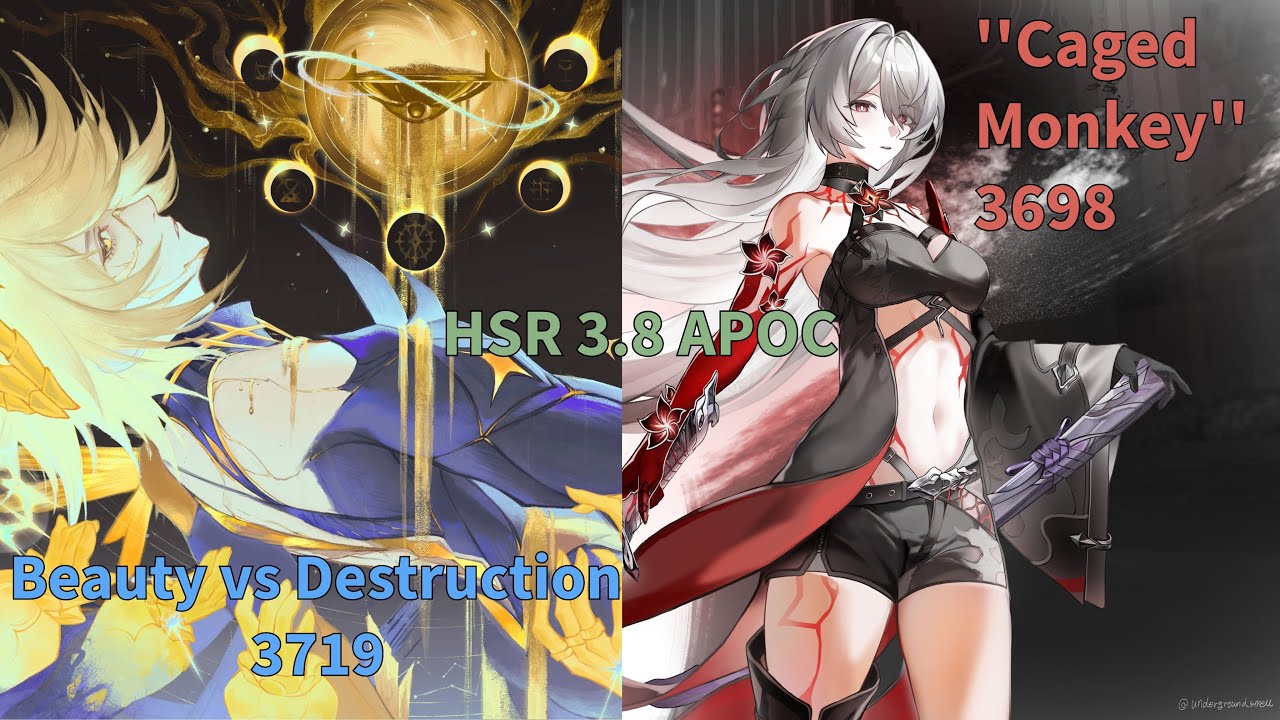 I hate Argenti, monkeys always fun tho |  HSR 3.8 Apocalyptic Shadow  |  7417 clear