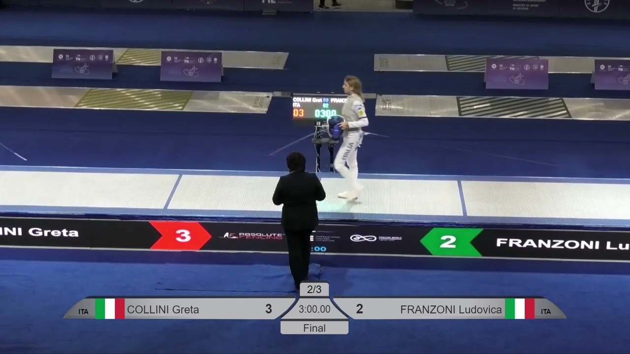 2026 351 P1 01 F F Individual Tbilisi GEO Podium COLLINI ITA vs FRANZONI ITA