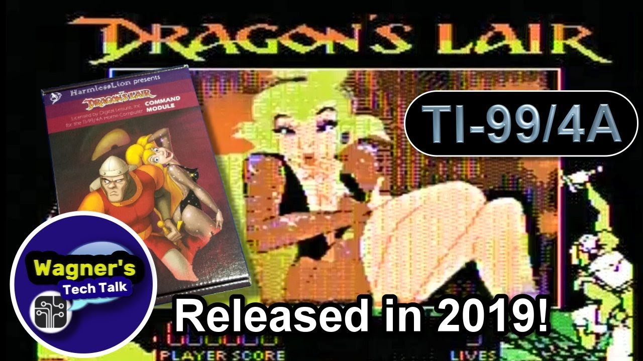Dragon's Lair Cartridge for the TI-99/4A Home Computer (RARE): FULL play-through on a Stock TI-99!