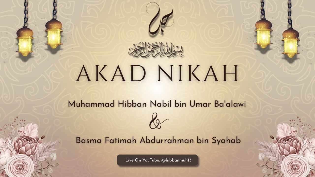 [LIVE] Walimatul Ursy Basma Fathimah & Muhammad Hibban