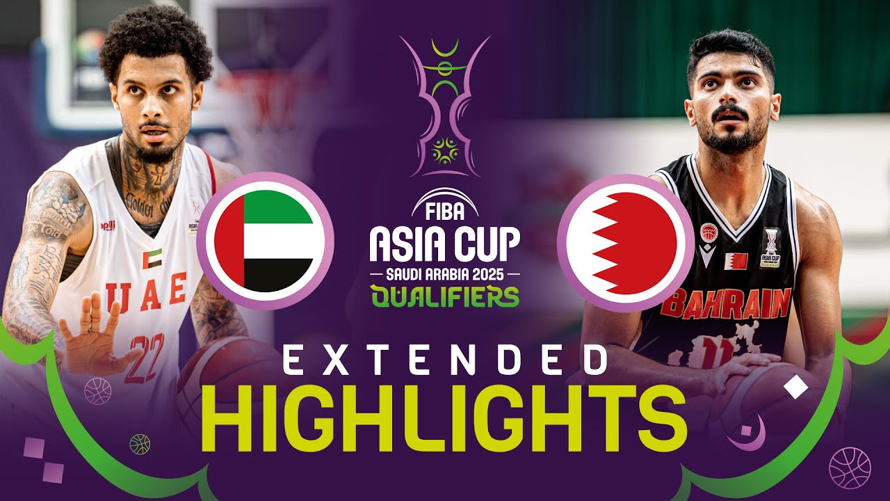 UAE 🇦🇪 v Bahrain 🇧🇭 | Extended Highlights | FIBA Asia Cup 2025 Qualifiers