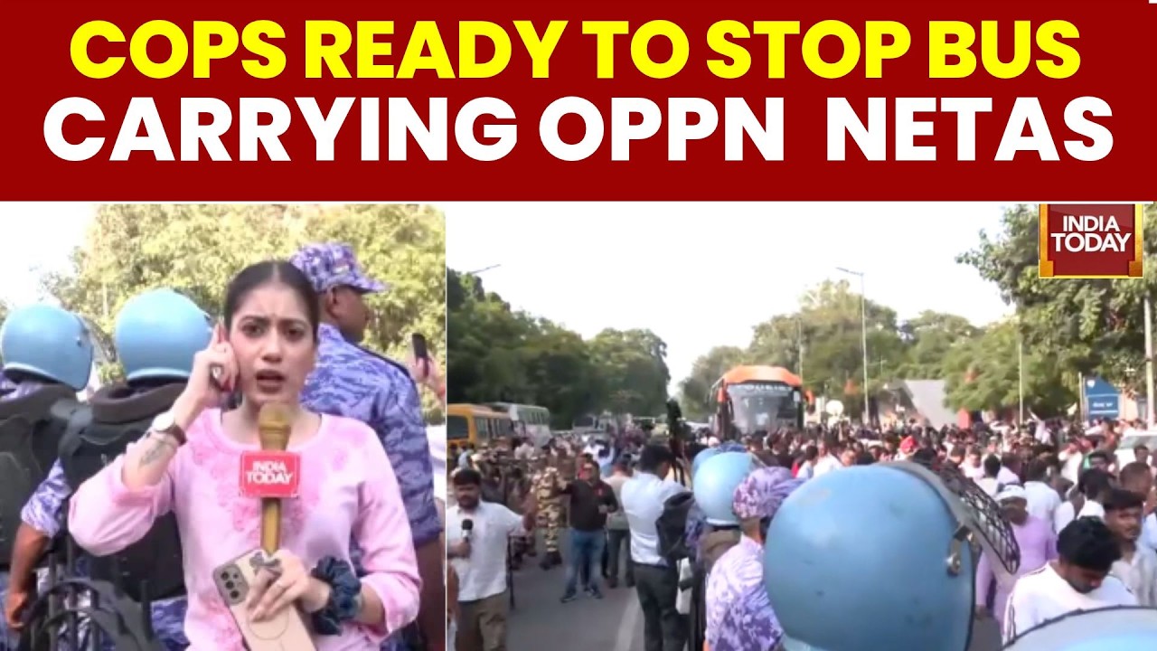 Rahul Gandhi Leads Flash Protest In Delhi | Security Heightened At Jantar Mantar | INDIA bloc