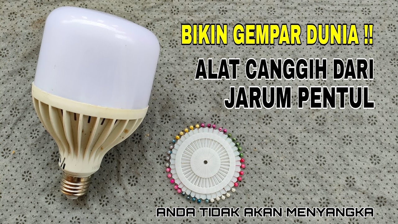 TIDAK ADA YANG MENYANGKA SERVIS LAMPU MATI DENGAN JARUM PENTUL