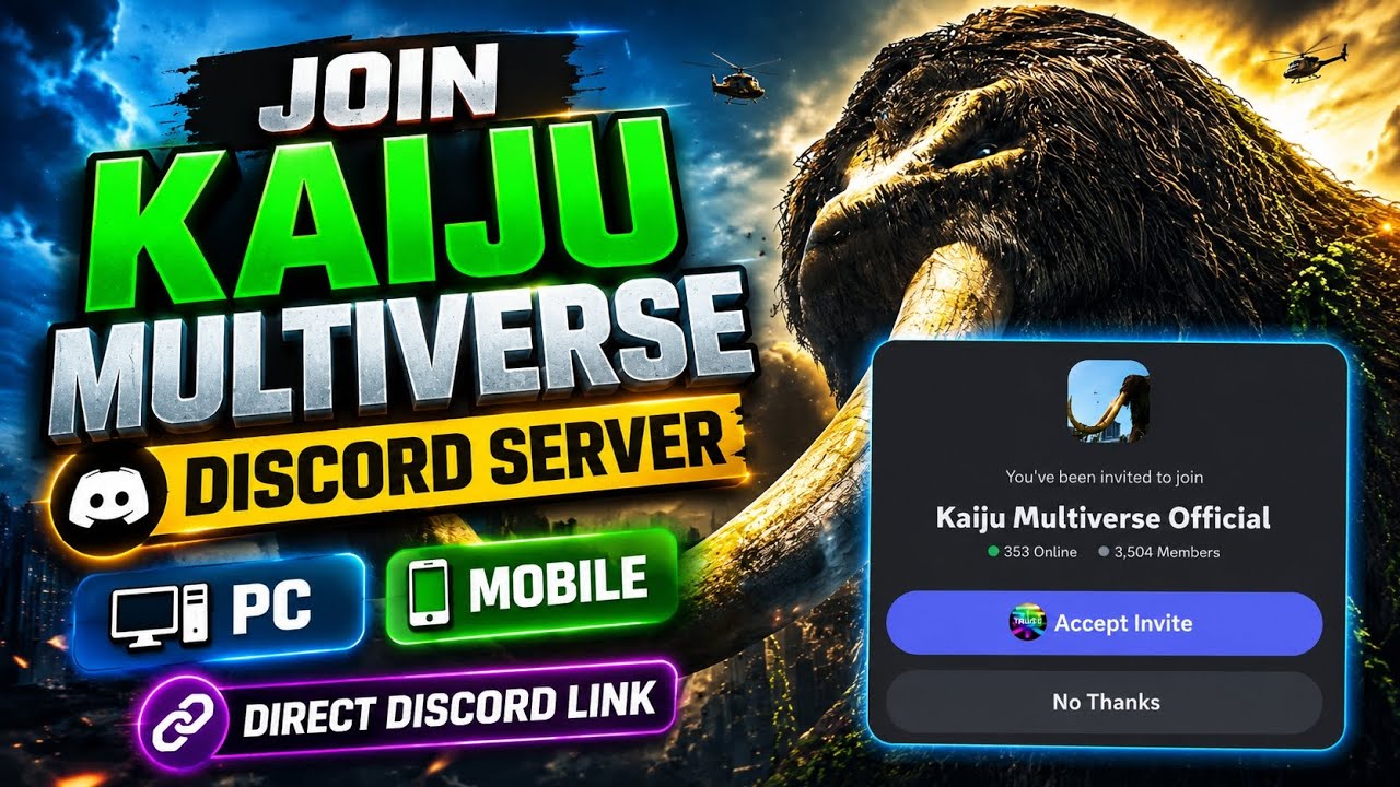 Как присоединиться к Discord-серверу Kaiju Multiverse