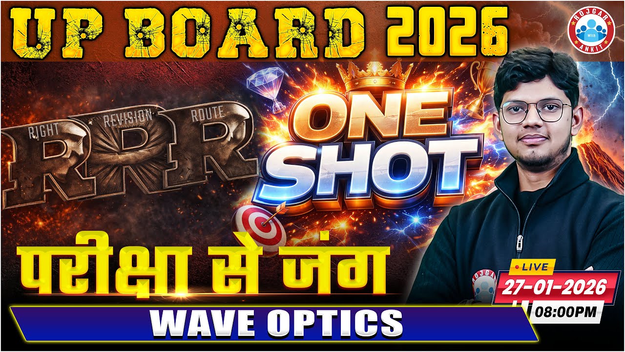 Wave Optics | RRR Right Revision Route One Shot | Class 12th Physics | UP Board English Medium RWA