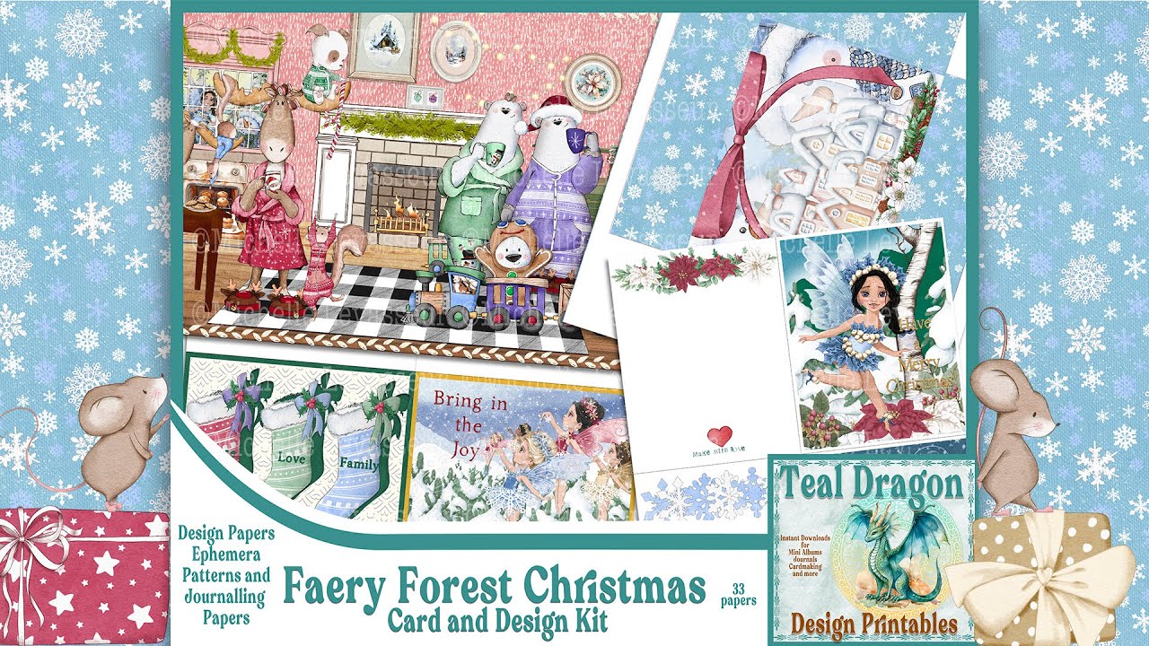 Christmas is Here! Faery Forest Christmas Card Kit Reveal