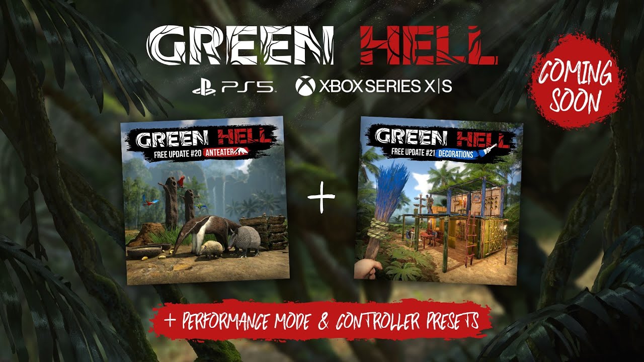 Green Hell: Anteater & Decorations Updates Announcement - PlayStation 5 & Xbox Series X|S