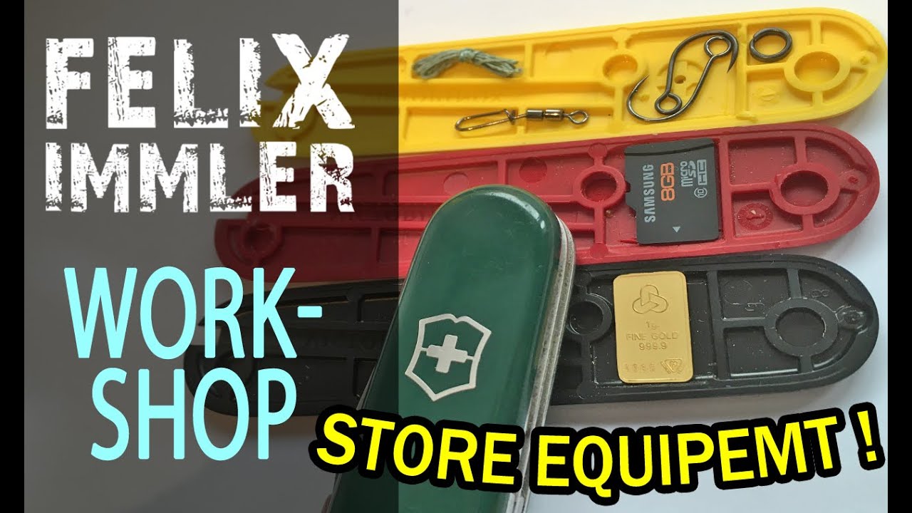 Store equipment on the inside of a Victorinox scale - SAK customize & maintenance Workshop (8/15)