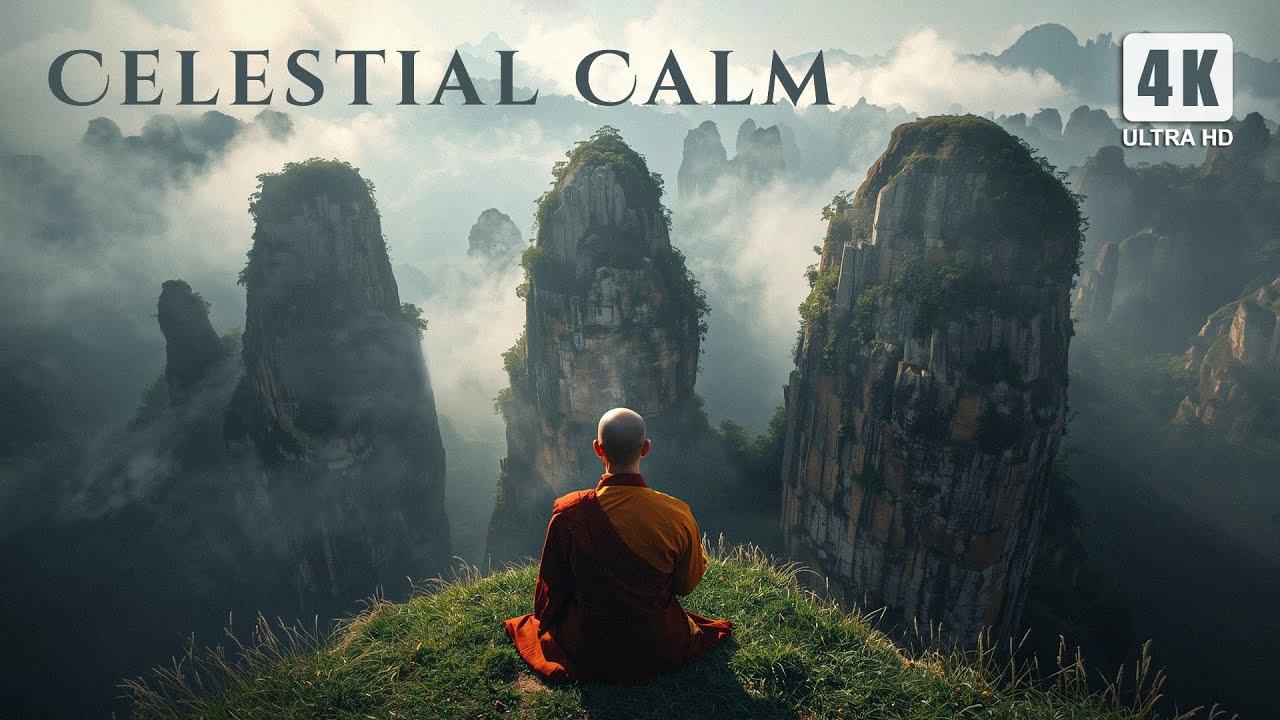 Celestial Calm - Ethereal Ambient Music for Deep Relaxation and Meditation (4K)