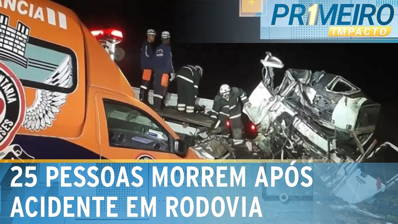 Acidente entre caminhão e ônibus deixa ao menos 25 mortos na Bahia | Primeiro Impacto (08/01/24)