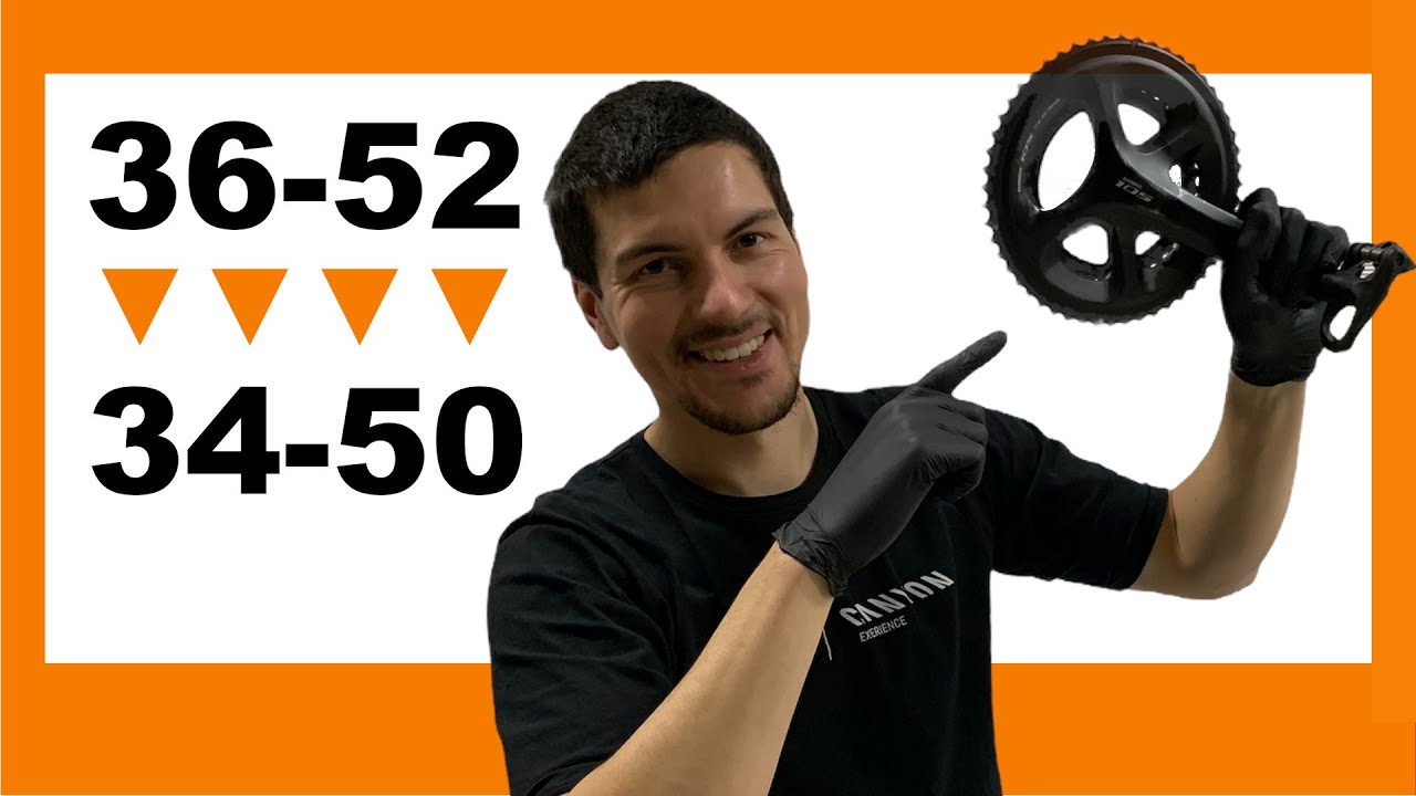 🤔 Cómo CAMBIAR los PLATOS de una BICICLETA❓ Cambio de 36-52 a 34-50 en Shimano 105