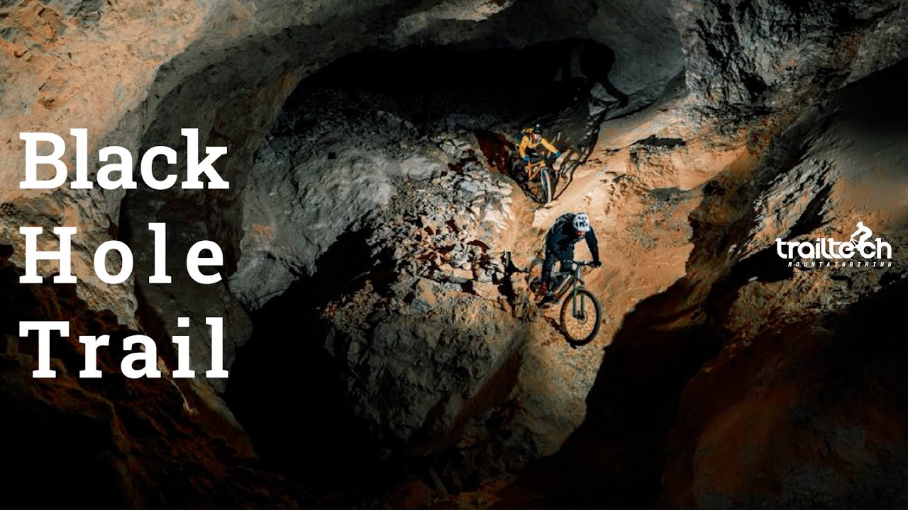BLACK HOLE TRAIL - MTB riding in an old mine, Slovenia - Podzemlje Pece - Peca Underground