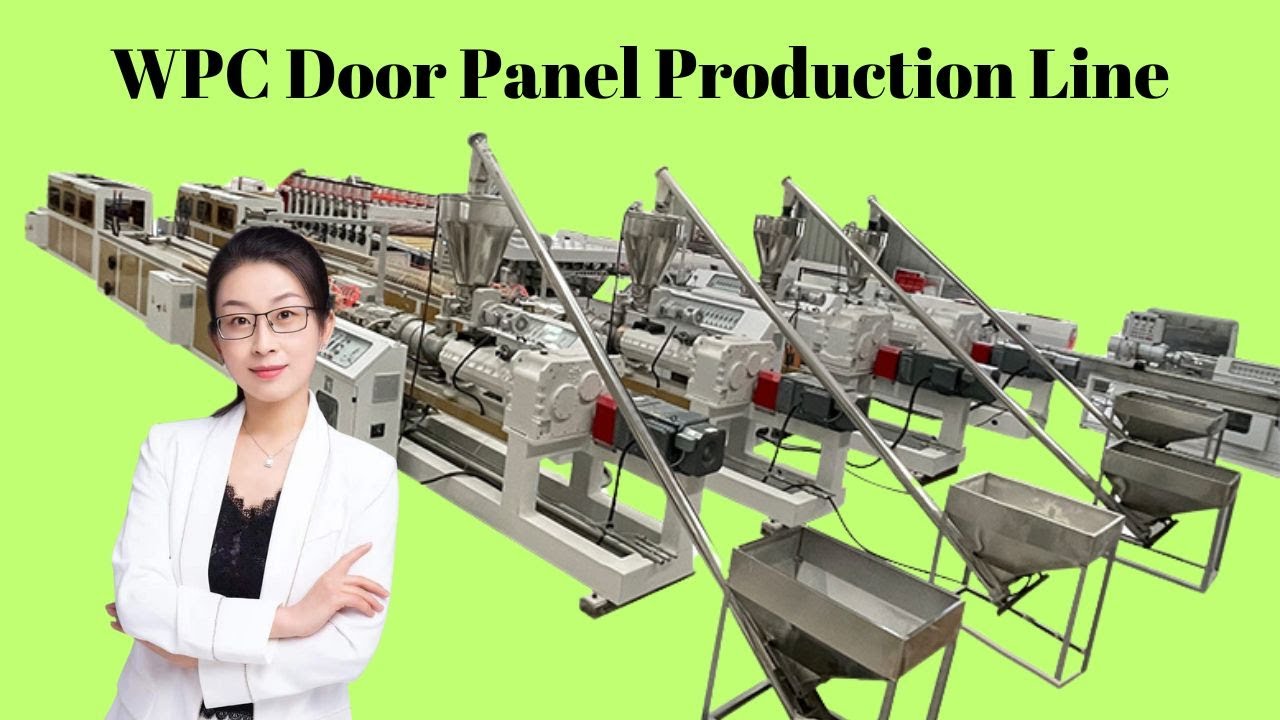 WPC door panel and frame extrusion machine UPVC window profile production line plastic extruder