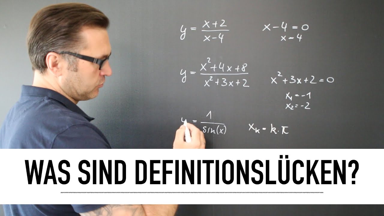 Was sind Definitionsl&uuml;cken einer Funktion? Wie berechne ich Definitionsl&uuml;cken? | Definitionsbereich