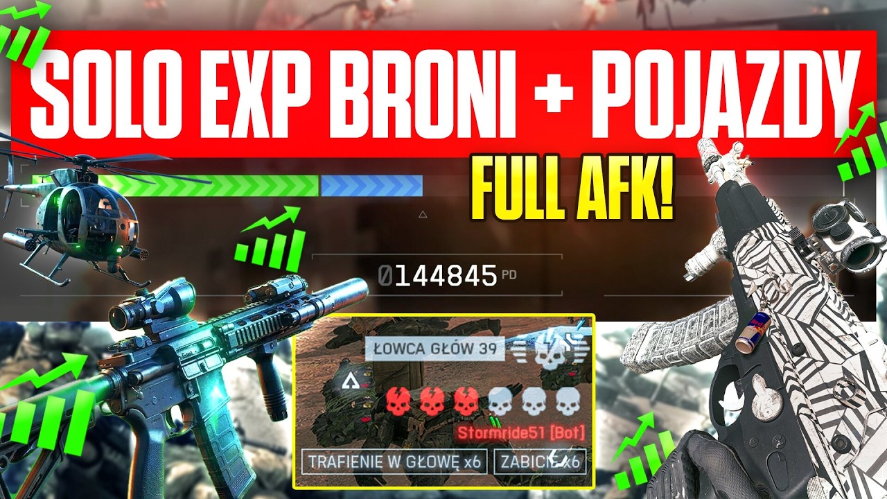 Battlefield 6: NAJSZYBSZY SPOS&Oacute;B NA LEVEL BRONI, POJAZD&Oacute;W ORAZ METODA FULL AFK (KODY PORTAL)