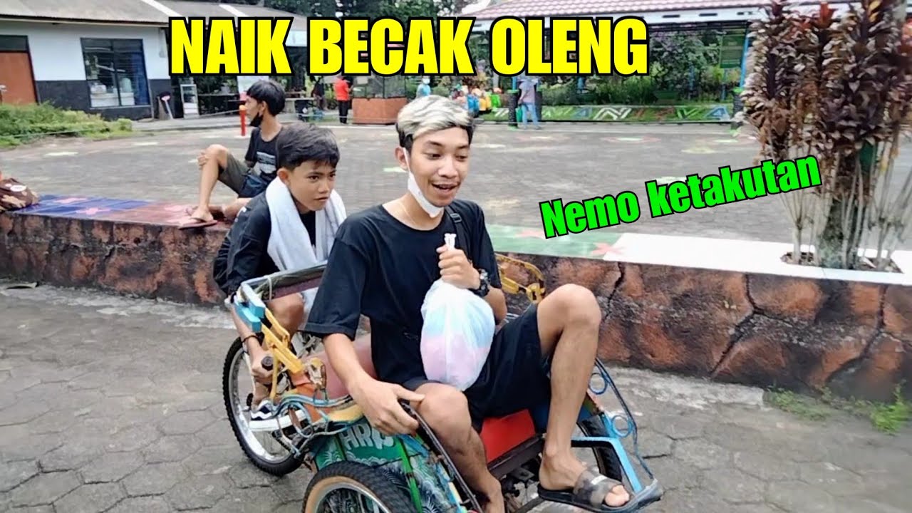 EnthuL jadi penarik becak mini