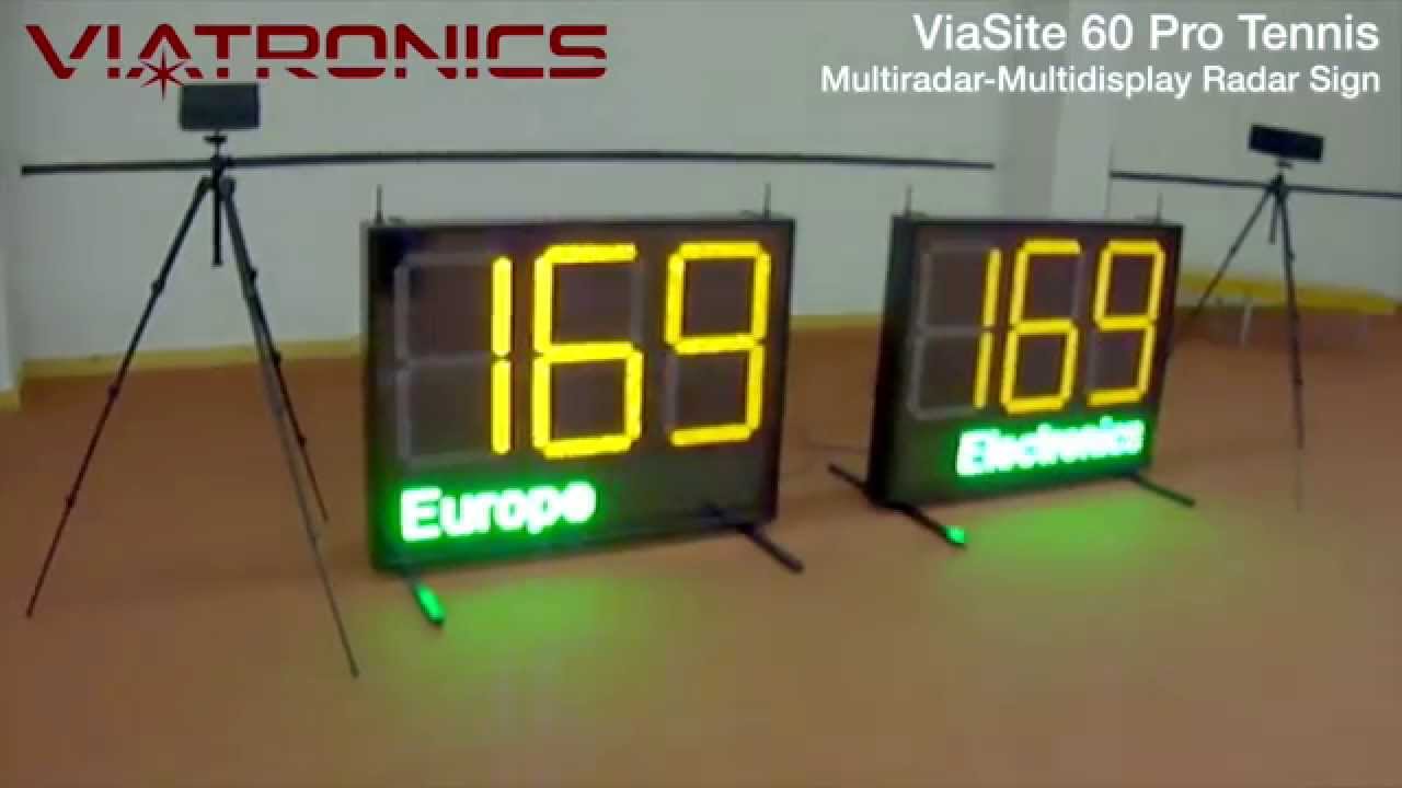 ViaSite 60 Pro Professional Sports Radar-Speed display