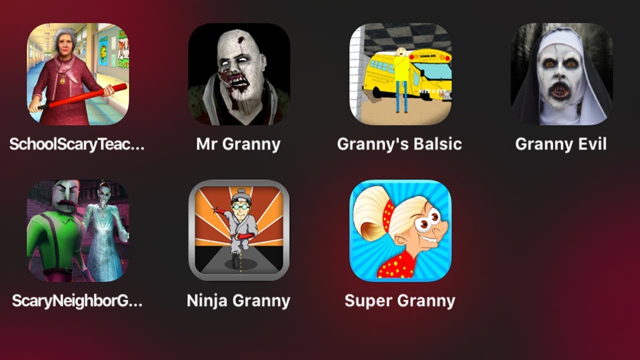 Mr Granny,Granny's Baldi Basics,Ninja Granny,Super Granny,Гренни,Мистер Гренни,Балди Гренни
