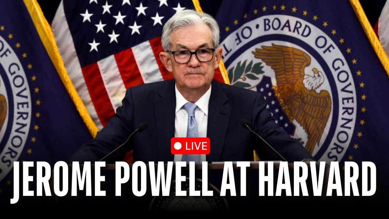 LIVE: US Fed Chair Jerome Powell | Jerome Powell Speech At Harvard