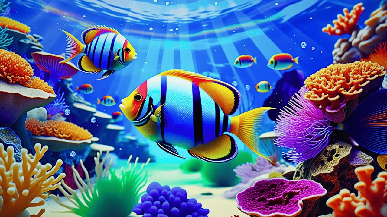 The Best 4K Aquarium 🐠 Dive Into The Mesmerizing Underwater Realm, Sea Jellyfish, Coral Reefs