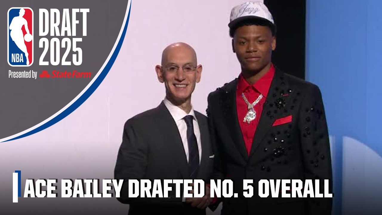 The Jazz select Ace Bailey with the 5th overall pick | 2025 NBA Draft