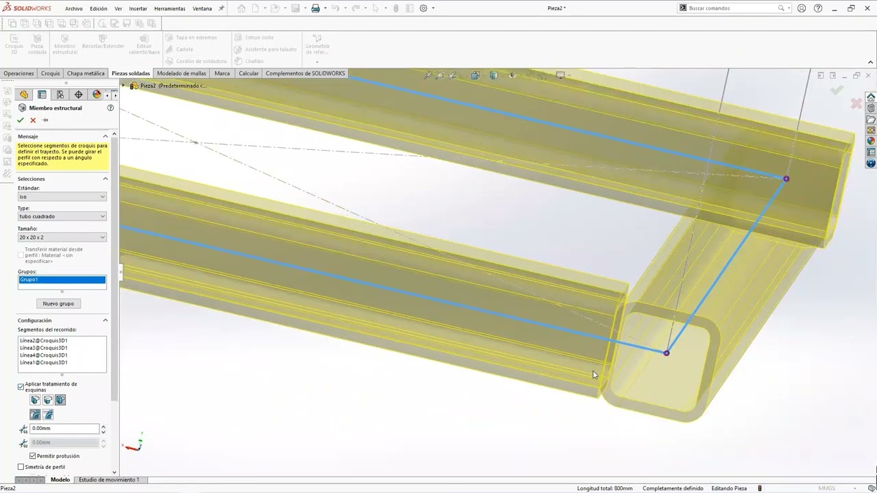 Solidworks | Generando Estructuras Metálicas
