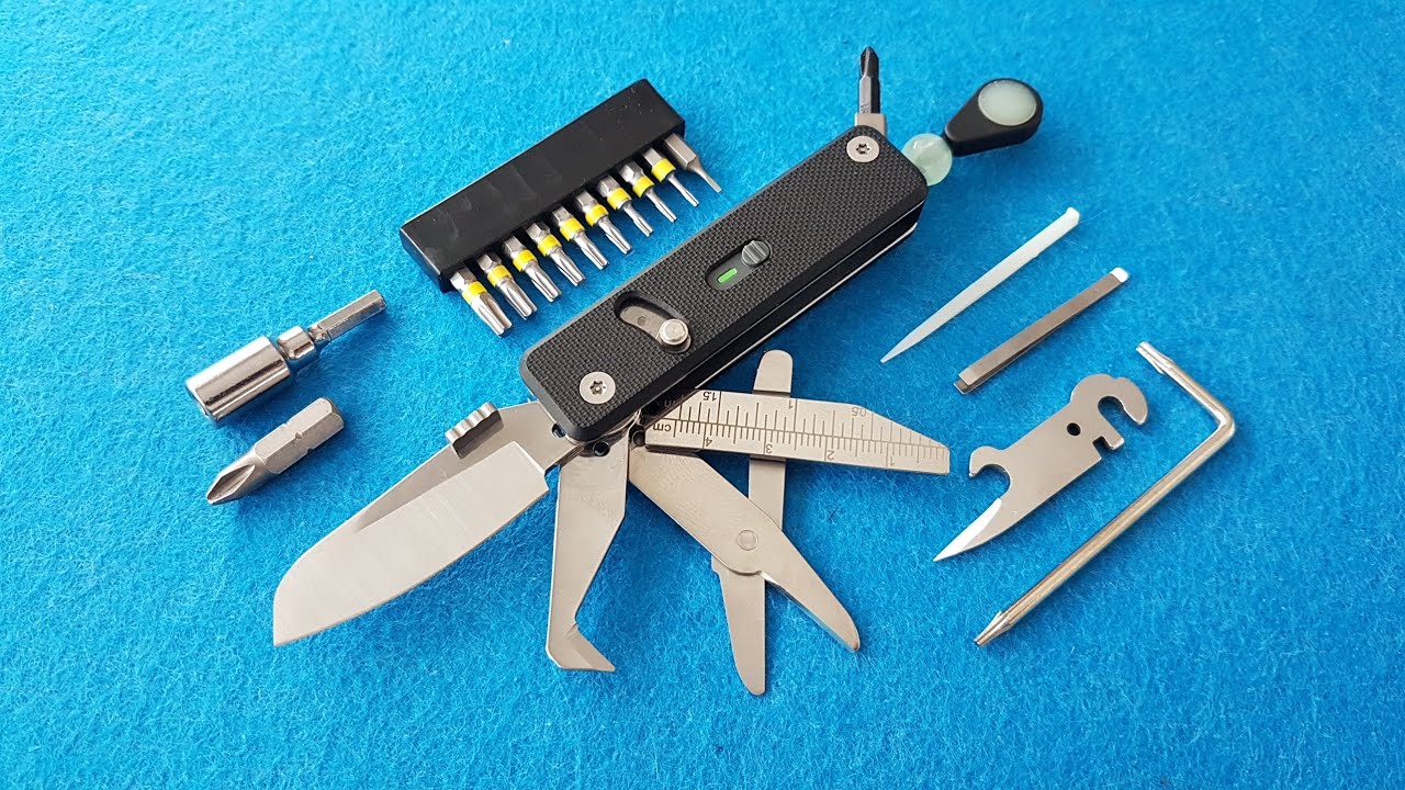 ROXON Mini Flex Companion S504G a escena: Navaja multiusos EDC compacta y modular.