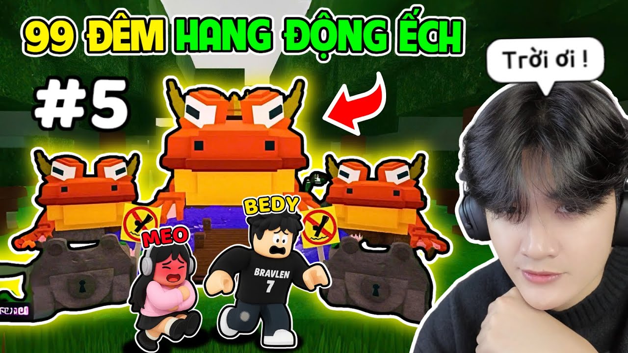 BEDY VÀ MEO HOẢNG HỐT GẶP ẾCH KHỔNG LỒ Ở UPDATE MỚI 99 ĐÊM TRONG RỪNG | ROBLOX