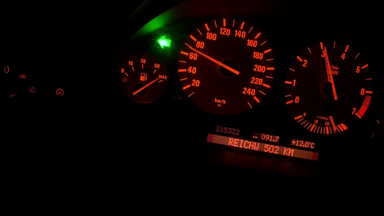 BMW 525i e39 -192 hp- acceleration 60-200 km/h