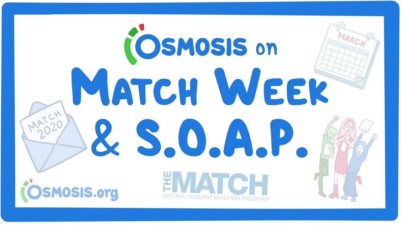 Osmosis explains Match Week and S.O.A.P.