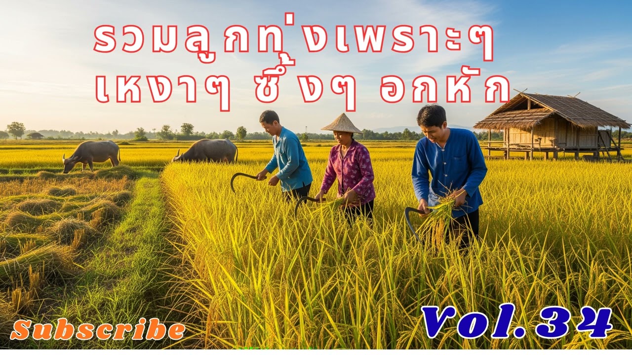 Ep 34 รวมลูกทุ่งเพราะๆ เหงาๆ ซึ้งๆ อกหัก ฟังแล้วคิดฮอดบ้านเฮา