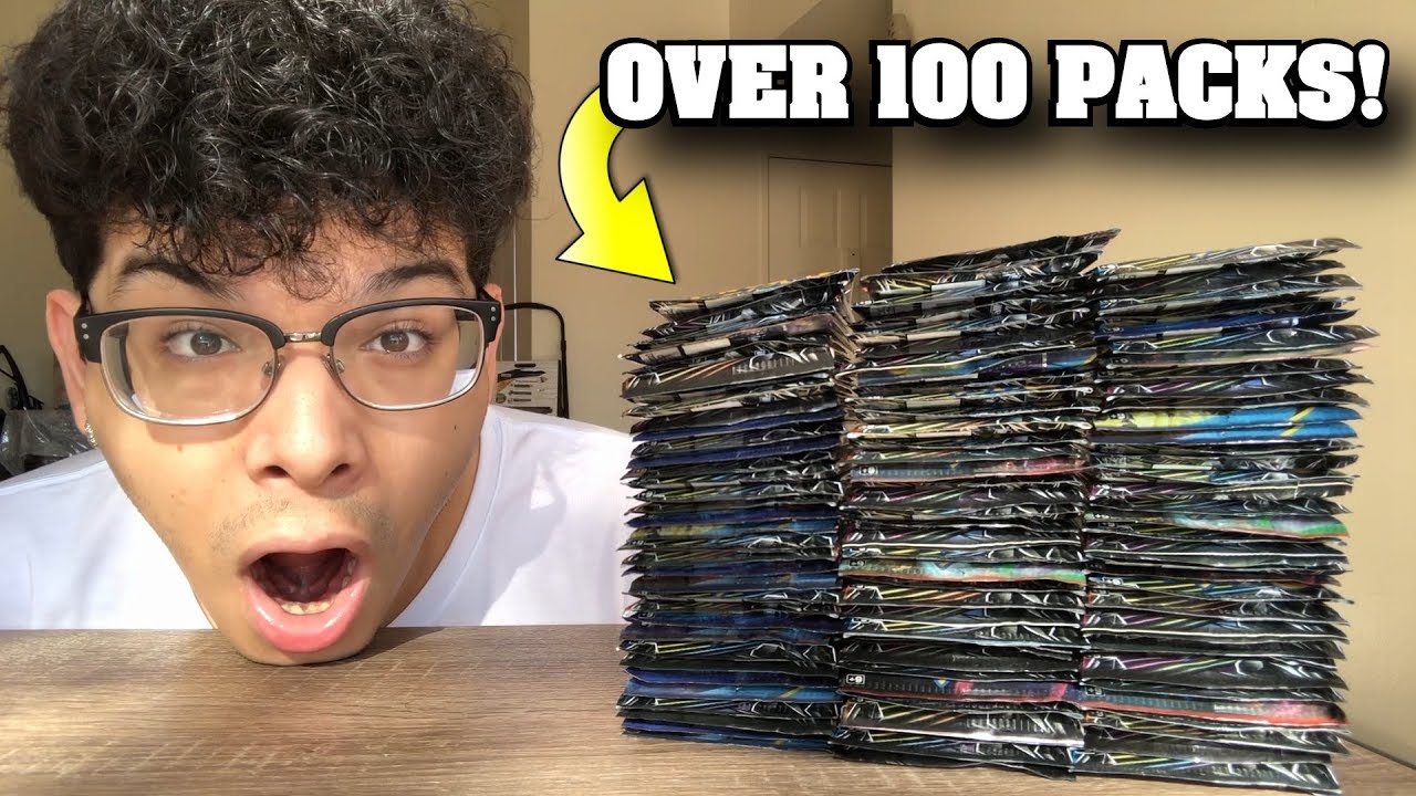 I OPENED 100 POKEMON CARD BOOSTER PACKS.. AND PULLED A TON OF ULTRA RARES! *insane*