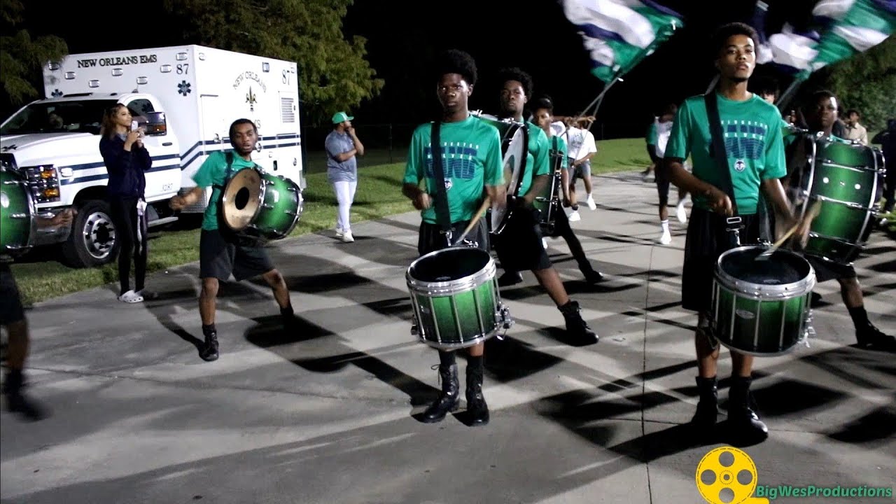 Livingston Collegiate Academy Drum Section vs L.B.Landry Drum Section [Halftime Drum Battle] (2024)