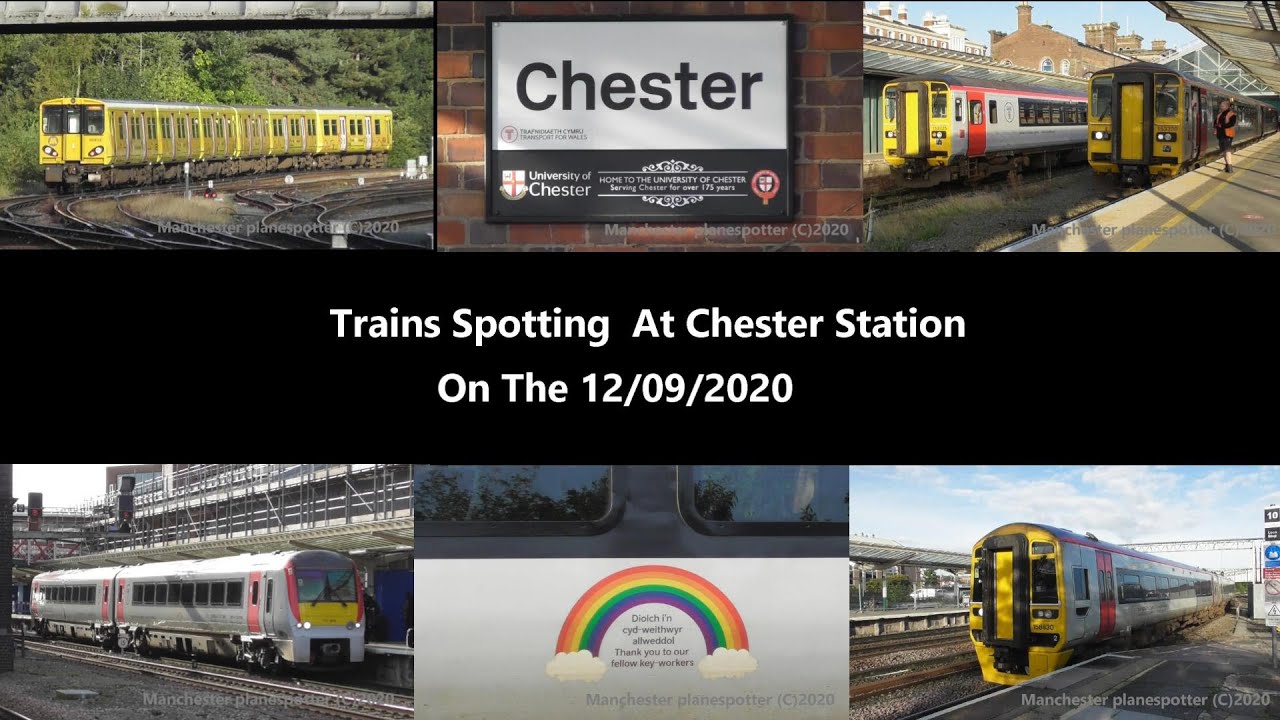 (HD) Train Spotting At Chester Station On The 12/09/2020