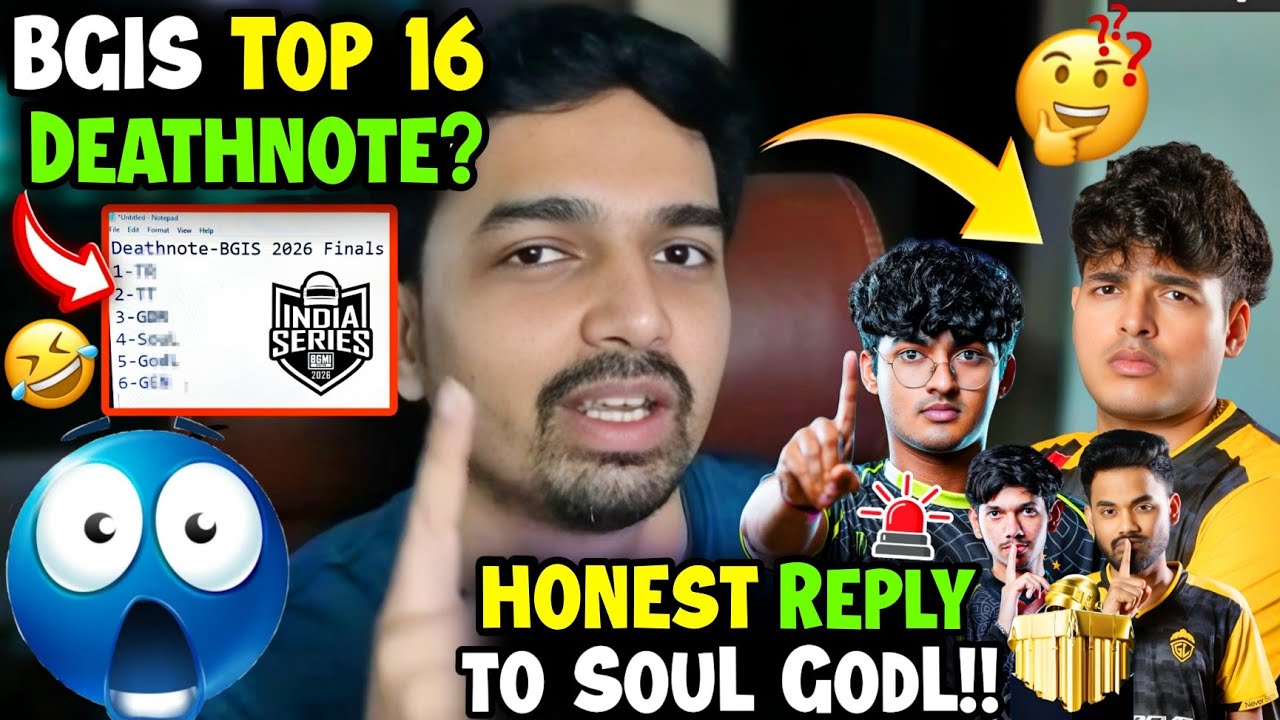 🚨BGIS Top 16 Deathnote?!💀Mazy Honest Reply on SouL & GodL Performance 🫡