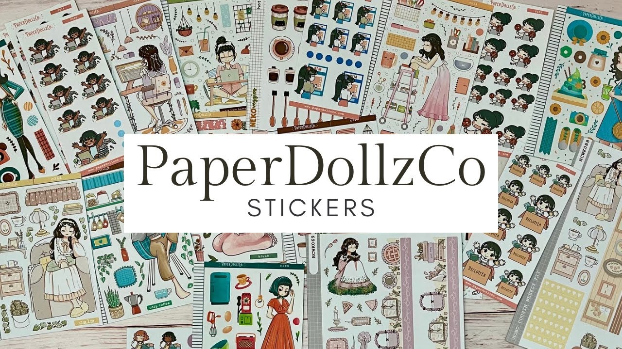 Compra de stickers lindos para agendas y journaling  PaperDollzCo