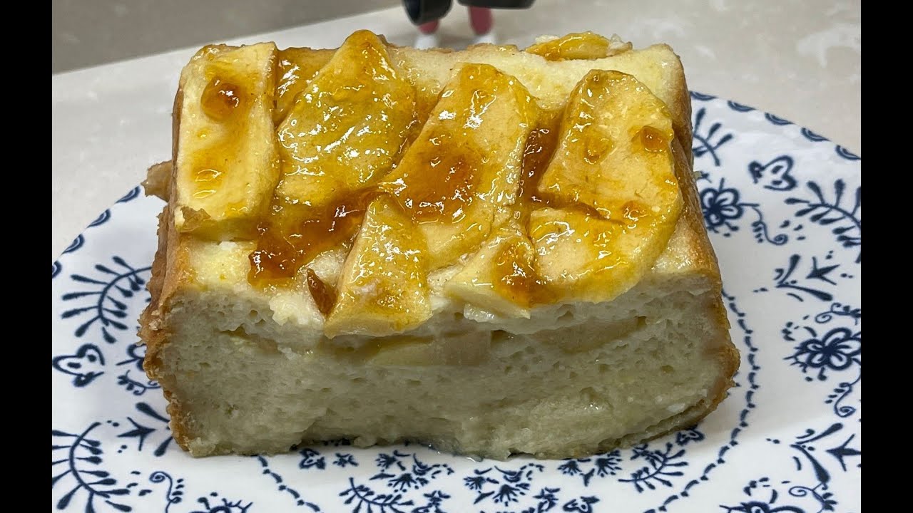 TARTA DE PAN DE MOLDE Y MANZANA