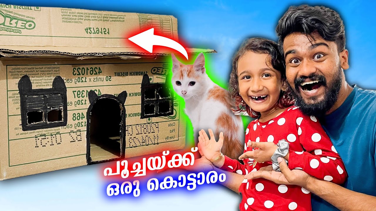 കൊട്ടാരം കാണിച്ചു പൂച്ചയെ SURPRISE ചെയ്‌തു😂