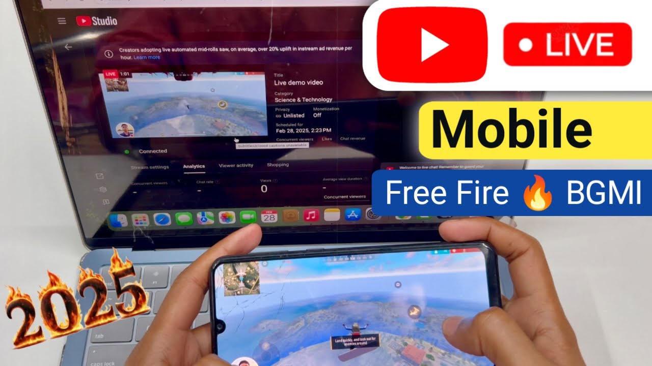 How to Stream Games on YouTube from Phone 2025 | Mobile Se Game LIVE Stream Kaise Kare YouTube Par
