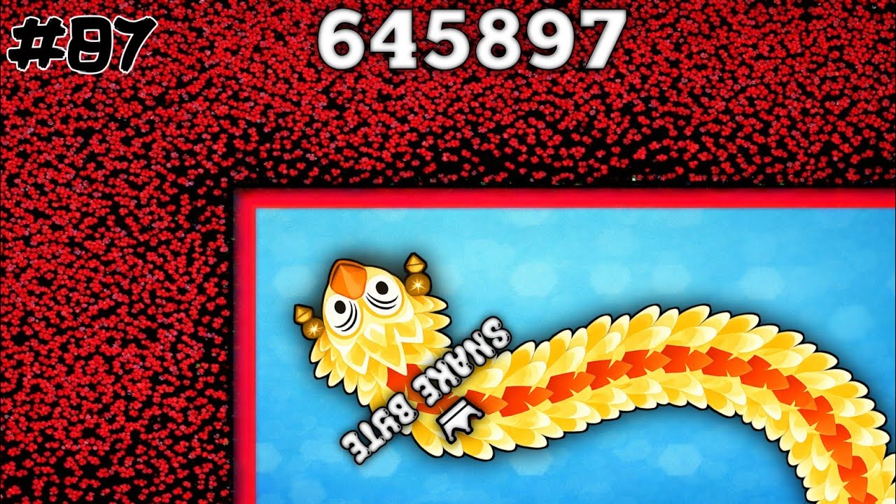 OMG 😱🐍 GILDED BOA 🟡 FINDS A HUGE FOOD ON THE LEFT SIDE MAPs! BEST EPIC SNAKE.IO GAMEPLAY!!🔥#87